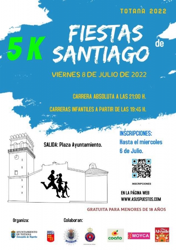 Carrera 5K Fiestas de Santiago - 1