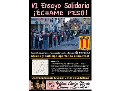 VI Ensayo Solidario ¡Échame Peso!
