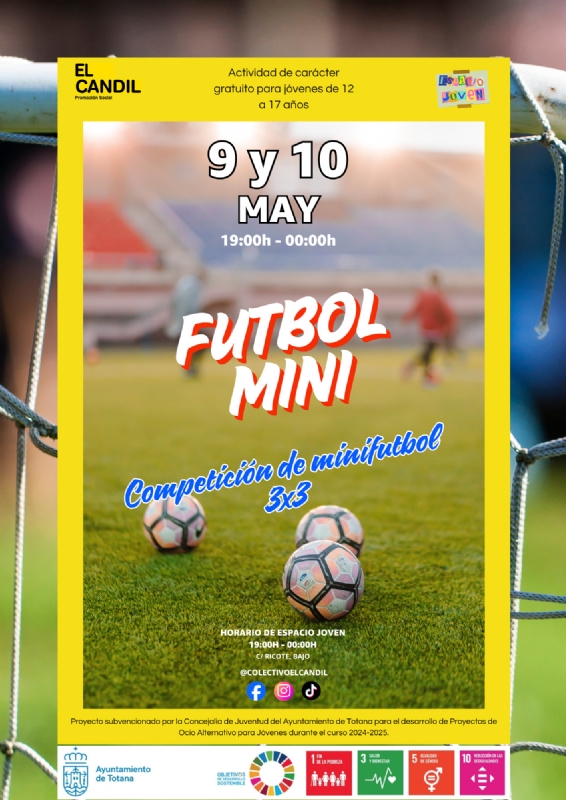 COMPETICIÓN DE MINIFUTBOL 3X3 , PROYECTO DE DINAMIZACIÓN JUVENIL ESPACIO JOVEN - 1