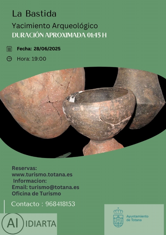 VISITA GUIADA AL YACIMIENTO ARGÁRICO DE LA BASTIDA, LA TROYA DE OCCIDENTE (HORARIO 19:00 H.) - 1