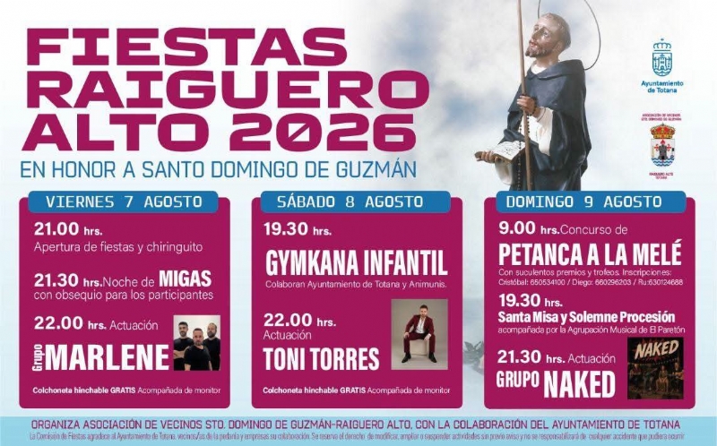 FIESTAS RAIGUERO ALTO 2026. 7 DE AGOSTO. - 1