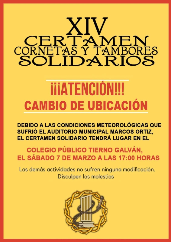 XIV CERTAMEN CORNETAS Y TAMBORES SOLIDARIOS - 1
