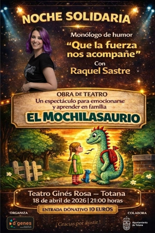 NOCHE SOLIDARIA  D,GENES , MONÓLOGO DE HUMOR - 1