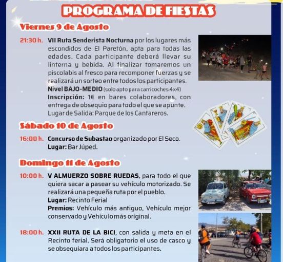 PROGRAMA FIESTAS PARETÓN Y CANTAREROS - 1
