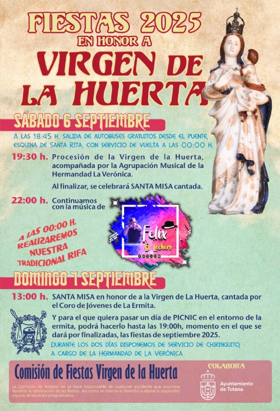 FIESTAS 2025 EN HONOR A LA VIRGEN DE LA HUERTA - 1