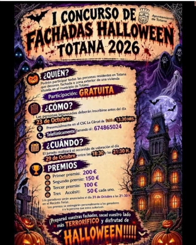 I CONCURSO DE FACHADAS HALLOWEEN. TOTANA 2026 - 1