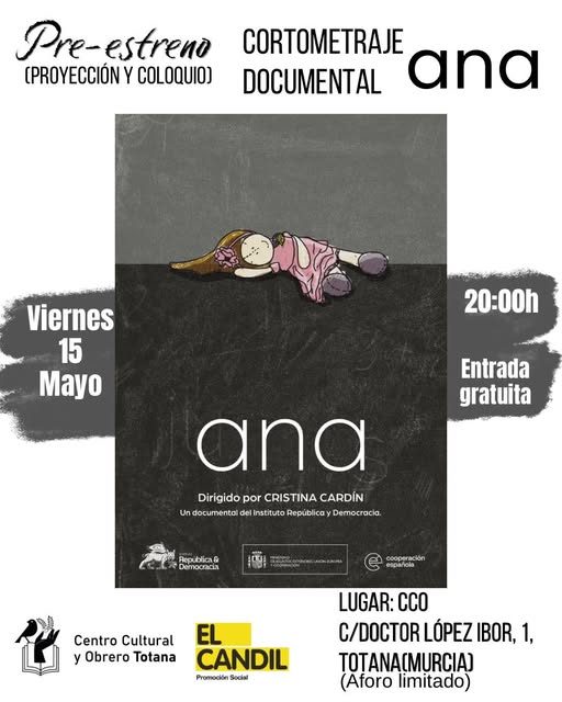 PRE-ESTRENO DEL CORTOMETRAJE DOCUMENTAL, ANA. - 1