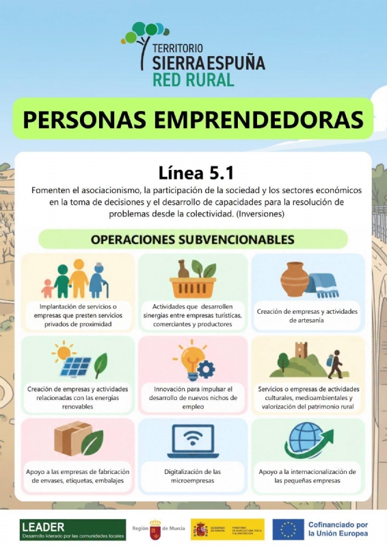 PERSONAS EMPRENDERORAS. TERRITORIO SIERRA ESPUÑA. RED RURAL. - 1