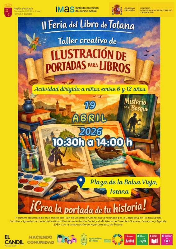 II FERIA DEL LIBRO - TOTANA:TALLER CREATIVO DE ILUSTRACION DE PORTADAS PARA LIBROS - 1