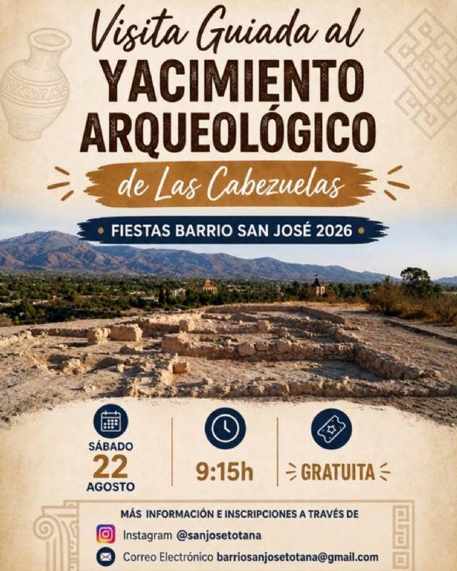 VISITA GUIADA AL YACIMIENTO ARQUEOLÓGICO DE LAS CABEZUELAS EN TOTANA - 1