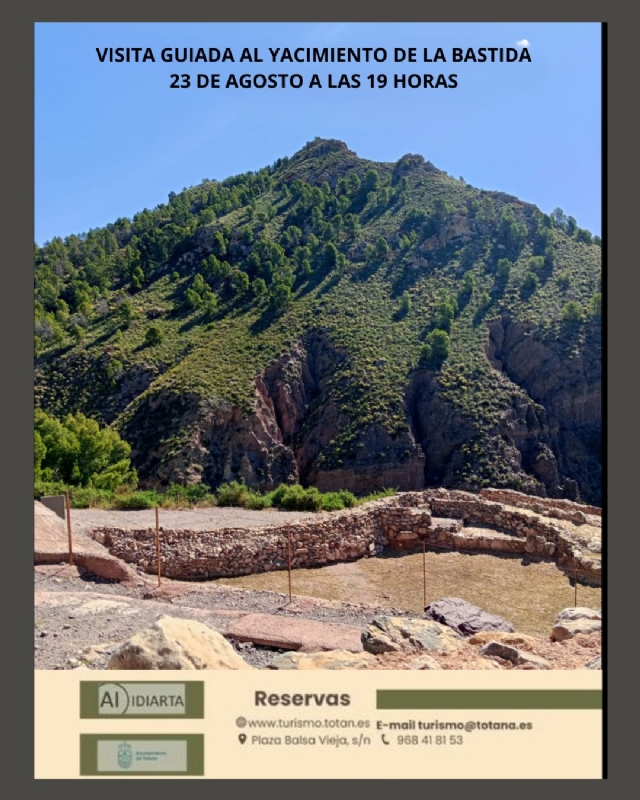 VISITA GUIADA AL YACIMIENTO DE LA BASTIDA, LA TROYA DE OCCIDENTE , 23 de AGOSTO - 1