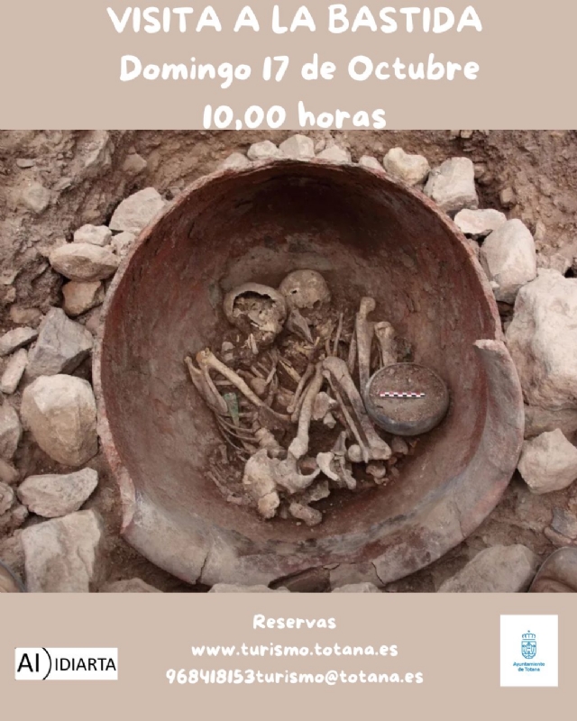 VISITA GUIADA AL YACIMIENTO ARGÁRICO DE LA BASTIDA, LA TROYA DE OCCIDENTE, 17 DE OCTUBRE - 1