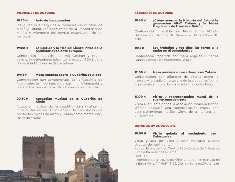 I JORNADAS DE HISTORIA Y PATRIMONIO DE ALEDO Y TOTANA - 2