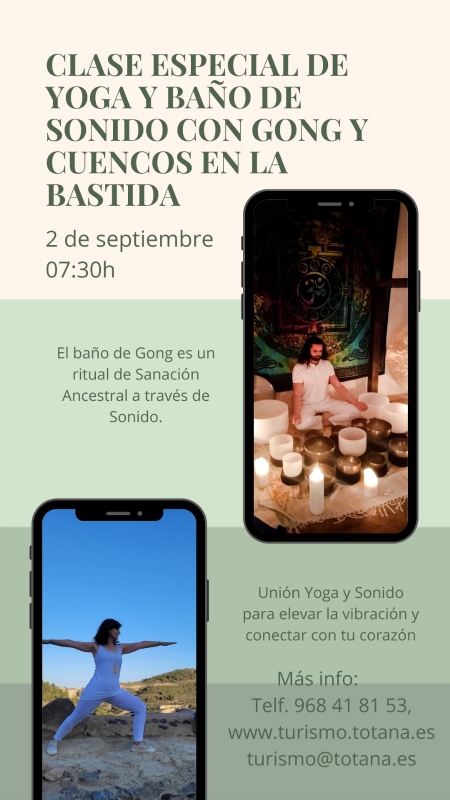 SESIÓN ESPECIAL DE YOGA Y BAÑO DE SONIDO CON GONG Y CUENCOS EN LA BASTIDA - 1