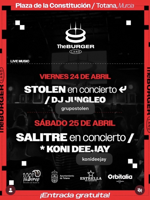 CONCIERTO DE SALITRE. FESTIVAL GASTROMUSICAL . THE BURGER. - 1