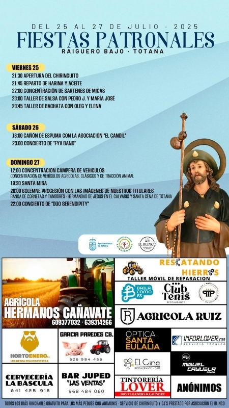 FIESTAS PATRONALES RAIGUERO BAJO TOTANA 2025 - 1