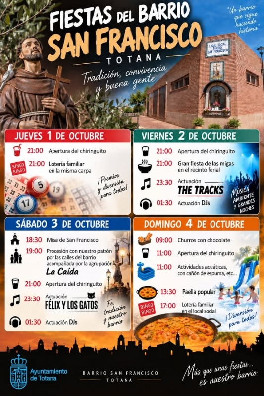 FIESTAS DEL BARRIO SAN FRANCISCO 2026. 2 DE OCTUBRE  - 1