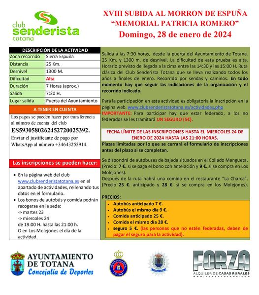 XVIII Subida al Morrón de Espuña - 1