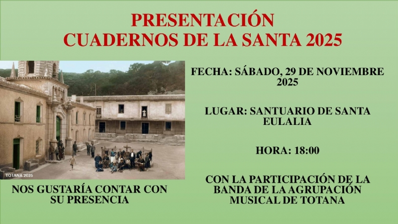 PRESENTACIÓN DE LOS CUADERNOS DE LA SANTA  - 1