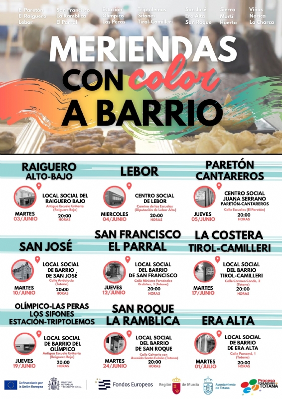 MERIENDAS CON COLOR A BARRIO  - 1