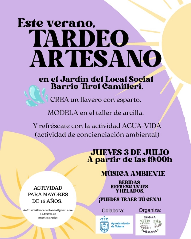 TARDEO ARTESANO: TALLER DE ARCILLA Y ESPARTO - 1 TARDEO ARTESANO: TALLER DE ARCILLA Y ESPARTO - 1