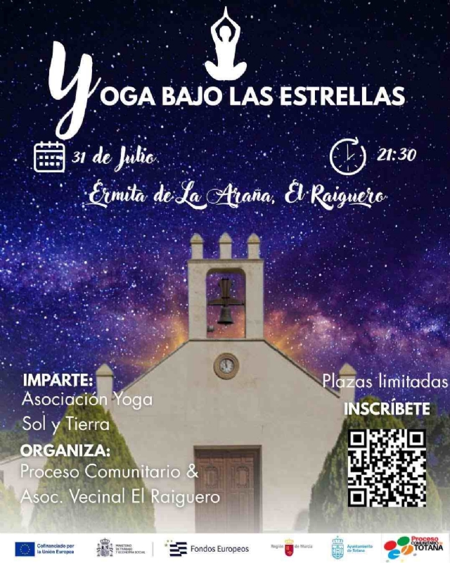 YOGA BAJO LAS ESTRELLAS  EN EL RAIGUERO EN TOTANA - 1