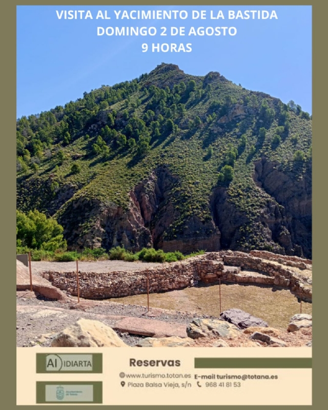 VISITA GUIADA AL YACIMIENTO DE LA BASTIDA 2 AGOSTO  - 1