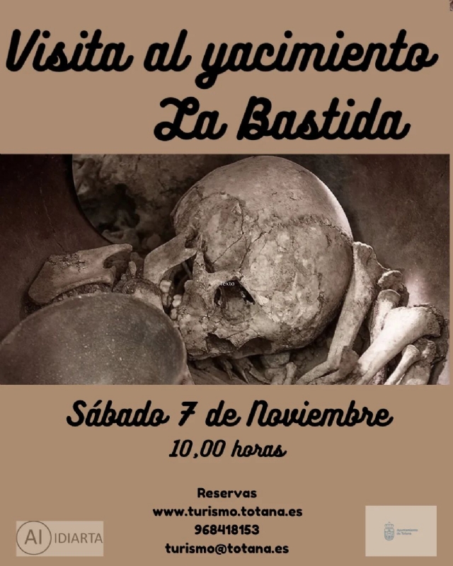 VISITA GUIADA AL YACIMIENTO ARGÁRICO DE LA BASTIDA, LA TROYA DE OCCIDENTE. 7 DE NOVIEMBRE. - 1