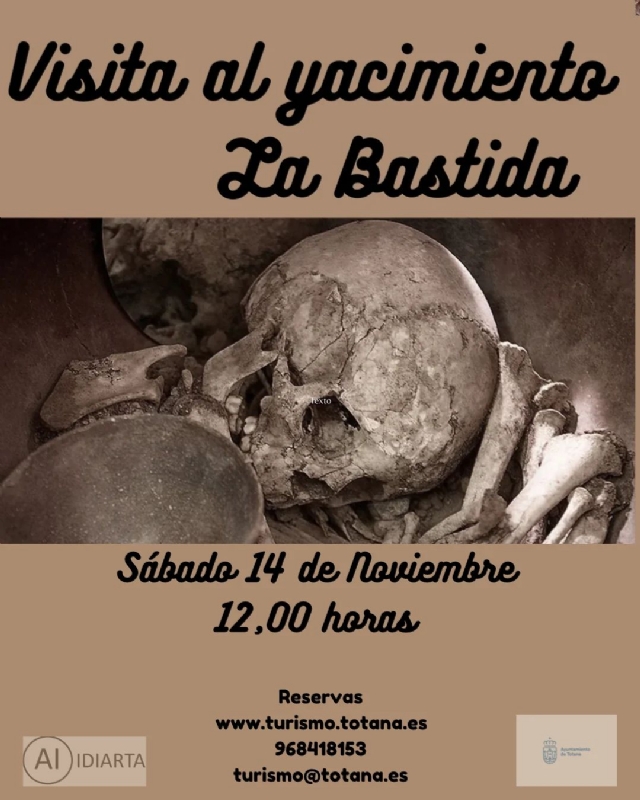 VISITA GUIADA AL YACIMIENTO ARGÁRICO DE LA BASTIDA, LA TROYA DE OCCIDENTE. 14 DE NOVIEMBRE. - 1