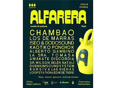 ALFARERA FEST 2026. 23 DE OCTUBRE