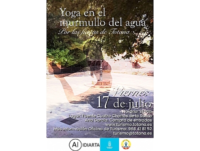 YOGA EN EL MURMULLO DEL AGUA. FIESTAS DE SANTIAGO. TOTANA  2026