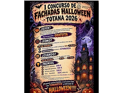 I CONCURSO DE FACHADAS HALLOWEEN. TOTANA 2026