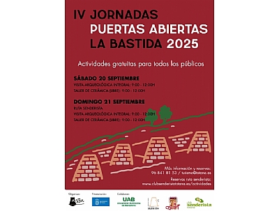 IV JORNADAS DE PUERTAS ABIERTAS, LA BASTIDA 2025