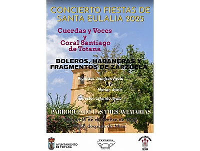 Concierto Fiestas de Santa Eulalia «Cuerdas y voces Coral de Santiago» Concierto Fiestas de Santa Eulalia «Cuerdas y voces Coral de Santiago»