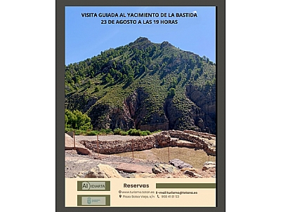 VISITA GUIADA AL YACIMIENTO DE LA BASTIDA, LA TROYA DE OCCIDENTE , 23 de AGOSTO