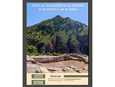 VISITA GUIADA AL YACIMIENTO ARGÁRICO DE LA BASTIDA, LA TROYA DE OCCIDENTE, 31 DE AGOSTO
