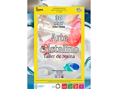 TALLER DE RESINA , PROYECTO DE DINAMIZACIÓN JUVENIL ESPACIO JOVEN