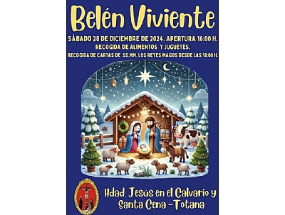 BELÉN VIVIENTE DE LA HERMANDAD DE JESÚS EN EL CALVARIO Y SANTA CENA