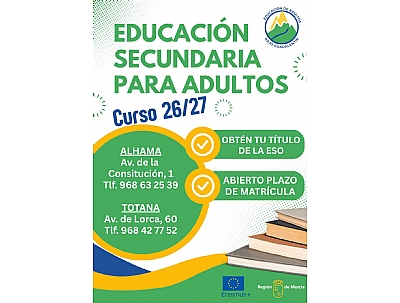 EDUCACIÓN SECUNDARIA PARA ADULTOS. CURSO 26/27