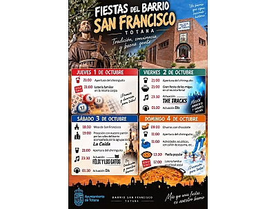 FIESTAS DEL BARRIO SAN FRANCISCO 2026. 2 DE OCTUBRE 