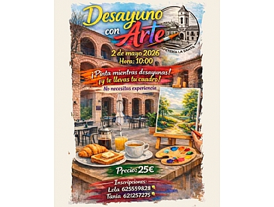 DESAYUNO CON ARTE. CAFETERIA LA SANTA