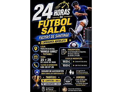 24 HORAS DE FÚTBOL SALA. FIESTAS DE SANTIAGO 2026
