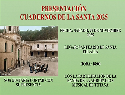 PRESENTACIÓN DE LOS CUADERNOS DE LA SANTA 