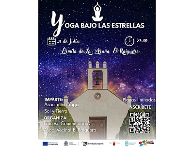 YOGA BAJO LAS ESTRELLAS  EN EL RAIGUERO EN TOTANA