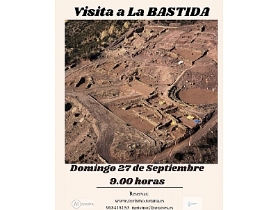 VISITA GUIADA AL YACIMIENTO ARGÁRICO DE LA BASTIDA, LA TROYA DE OCCIDENTE, 27 DE SEPTIEMBRE VISITA GUIADA AL YACIMIENTO ARGÁRICO DE LA BASTIDA, LA TROYA DE OCCIDENTE, 27 DE SEPTIEMBRE