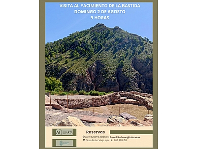 VISITA GUIADA AL YACIMIENTO DE LA BASTIDA 2 AGOSTO 