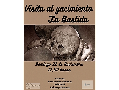 VISITA GUIADA AL YACIMIENTO ARGÁRICO DE LA BASTIDA, LA TROYA DE OCCIDENTE. 22 DE NOVIEMBRE.