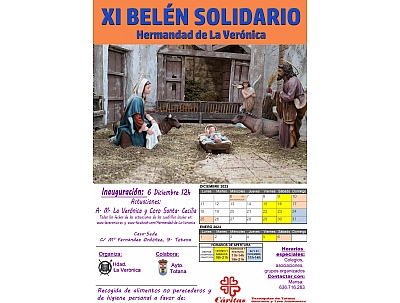 Inauguración del XI Belén Solidario. Hermandad de la Verónica.