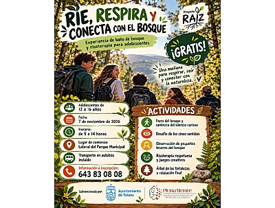 RIE, RESPIRA Y CONECTA CON EL BOSQUE. PROYECTO RAIZ.